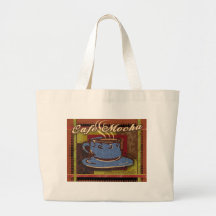 Cafe Mocha chocolate Tote Bags