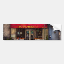 Cafe - NY - Chelsea - Mappamondo Bumper Stickers