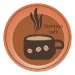 Cafe Sticker
