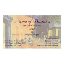 Cafe Terrace at Night by Vincent van Gogh Business Card Templates