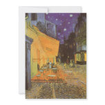 Cafe Terrace at Night by Vincent van Gogh invitations