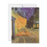 Cafe Terrace at Night by Vincent van Gogh invitations