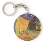 Cafe Terrace at Night by Vincent van Gogh keychains