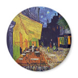 Cafe Terrace At Night,  By Vincent Van Gogh magnets