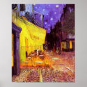 Cafe Terrace at Night  by Vincent van Gogh Poster posters