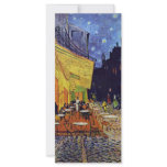Cafe Terrace At Night,  By Vincent Van Gogh rack cards