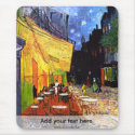 Cafe Terrace at Night mousepads