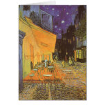 Cafe Terrace Night, van Gogh Vintage Impressionism Greeting Card