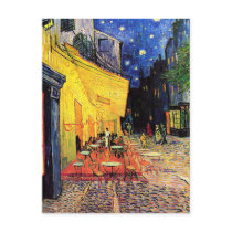 Café Terrace on the Place du Forum, Arles at Night Postcards