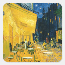 Cafe Terrace, Place du Forum, Arles, 1888 Sticker