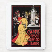 Caffe Espresso Vintage Coffee Drink Ad Art Mousepad