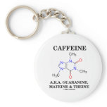 Caffeine A.K.A. Guaranine, Mateine and Theine keychains