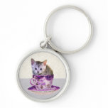 caffeine cat keychain