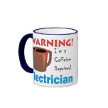 Caffeine Deprived Electrician mugs