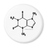 Caffeine Molecular Structure magnets