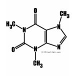 Caffeine Molecular Structure t-shirts