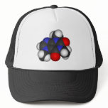 Caffeine Molecule 3D Space Filling Model hats