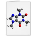 Caffeine Molecule 3D structure cards