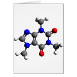 Caffeine Molecule 3D structure cards