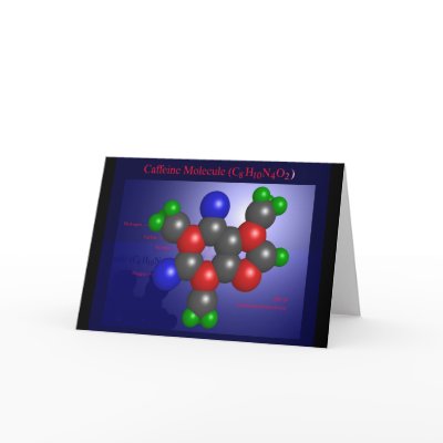 Caffeine Molecule (card) by Derethman