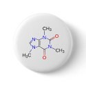 Caffeine Molecule Organic Compound buttons