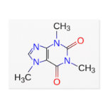 Caffeine Molecule Organic Compound postcards