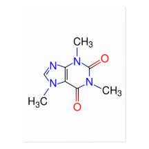 Caffeine Molecule Postcards