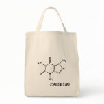 Caffeine Molecule Tote Bag