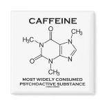 Caffeine Most Consumed Psychoactive Substance magnets