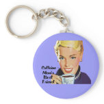 Caffeine-Mum's Best Friend Keychain