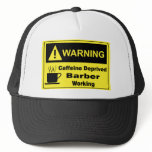Caffeine Warning Barber hats