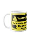 Caffeine Warning Engineer mugs