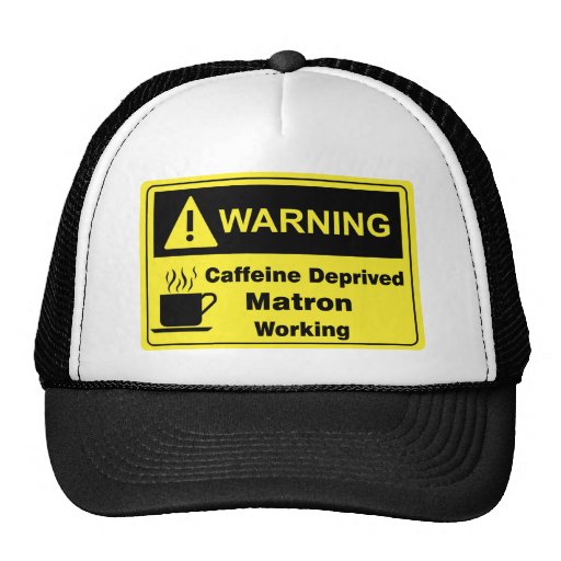 Caffeine Warning Matron Mesh Hats