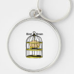 Caged Bird Brain Key Chains
