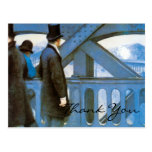 Caillebotte's Le Pont de l'Europe Post Card