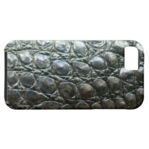 Caiman Crocodile Faux Alligator-Skin Design iPhone 5 Case