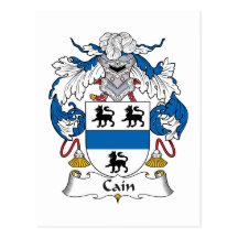 Cain Family Crest Postcards