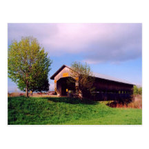 Cain Road Covered Bridge Postcard