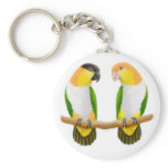 Caique Parrot Love Keychain