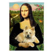 Cairn Terrier 23 - Mona Lisa Card