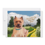 Cairn Terrier Just Follow yellow Brick Road invitations