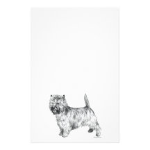 Cairn Terrier Stationery Paper
