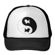Cairn Terrier Yin Yang Mesh Hat
