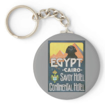 Cairo Egypt - Vintage travel poster art Keychains