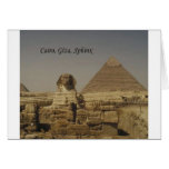 Cairo, Giza, The Sphinx (St.K.) Greeting Card