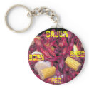 Cajun Born Bred Fed crawfish photo keyring keychains