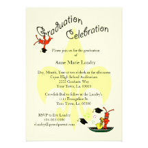 Cajun Crawfish Fleur de Lis Graduation Invitation