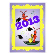 Cajun Themed Graduation 2013  Party Invitation