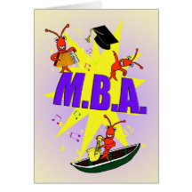Cajun Themed M.B.A Congratulations Card