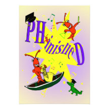 Cajun Themed Ph.d Party Invitation